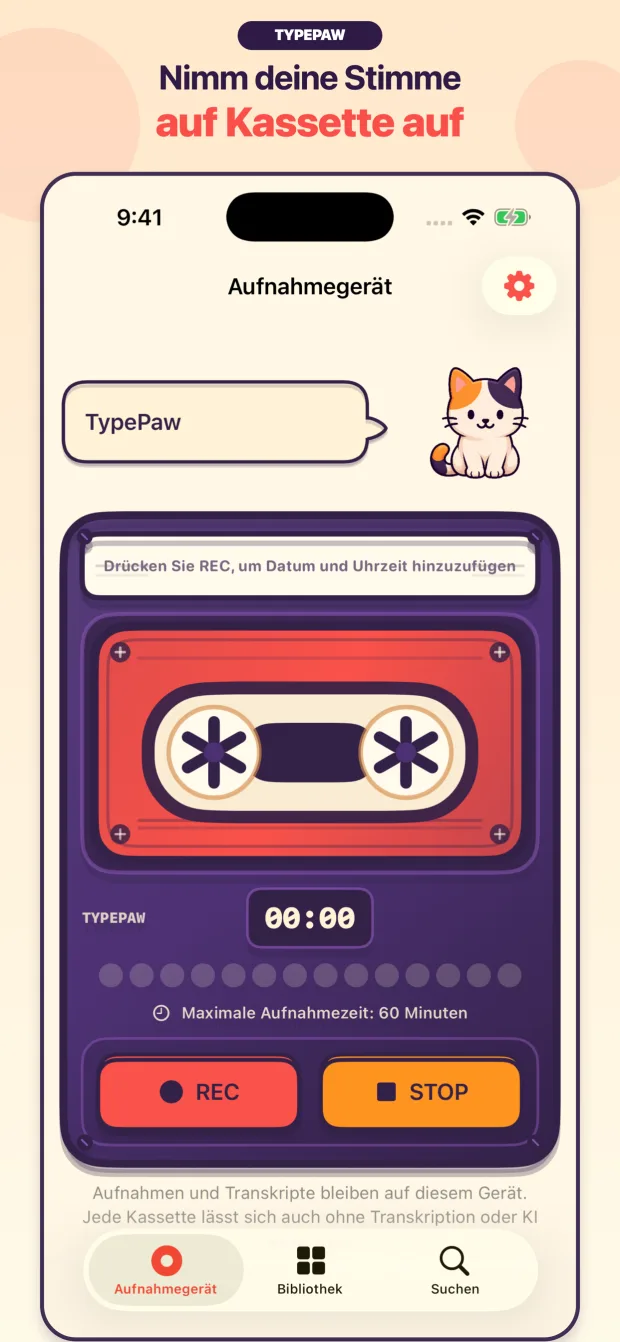 TypePaw-Kassettenrekorder